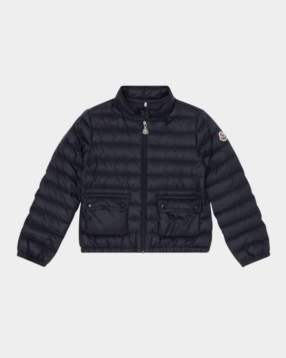 Girl's Lans Quilted Down Jacket, Size 4-10